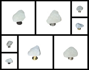Creekside Collection - Natural Stone Knob - Ice