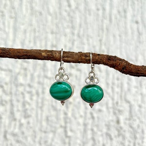 Tiger’s Eye Earrings || Sterling Silver Earrings for Women || June Birthstone