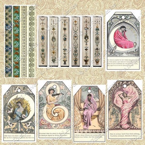 Art Nouveau and Art Deco--Digital Image and Ephemera Pack.