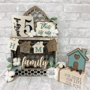SVG  File -Everyday Home Tiered Tray Set-No physical product- Laser Cut- Glowforge ready