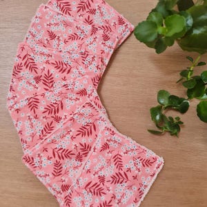 6 washable wipes, makeup remover square, face wipe, makeup remover cotton, baby care, bamboo, cotton, flowers, green, vahiné