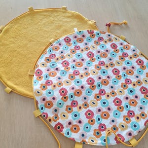 Schwimmbadmatte, Umkleideraum, trockener Fuß, wasserdicht, Badeanzugtasche, Hygiene, Siebzigerjahre