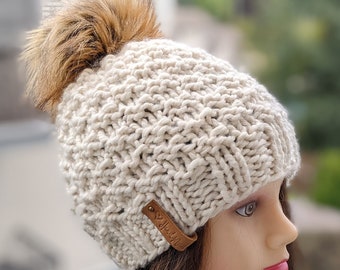 Frosty Chunky Hat Knitting Pattern