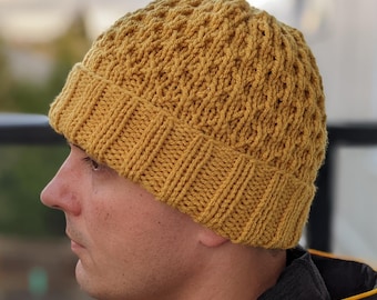 Quick & Cozy Knit Hat Pattern For Men
