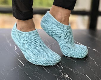 Molde para pantufas de tricô aconchegantes (PDF)