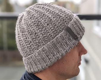 Unisex wintergebreide mutspatroon voor heren