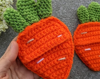 Crochet Carrot Treats Pocket Pattern
