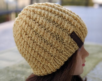 Flat Knit Classic Beanie Pattern