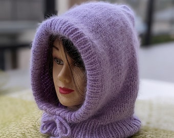 Knit Hooded Cowl Pattern