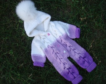 cable knit baby onesie