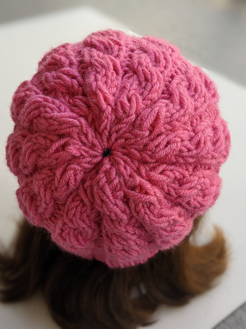 Flat Knit Cable Hat Pattern image 8