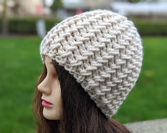 Flat Knit Super Bulky Hat Pattern
