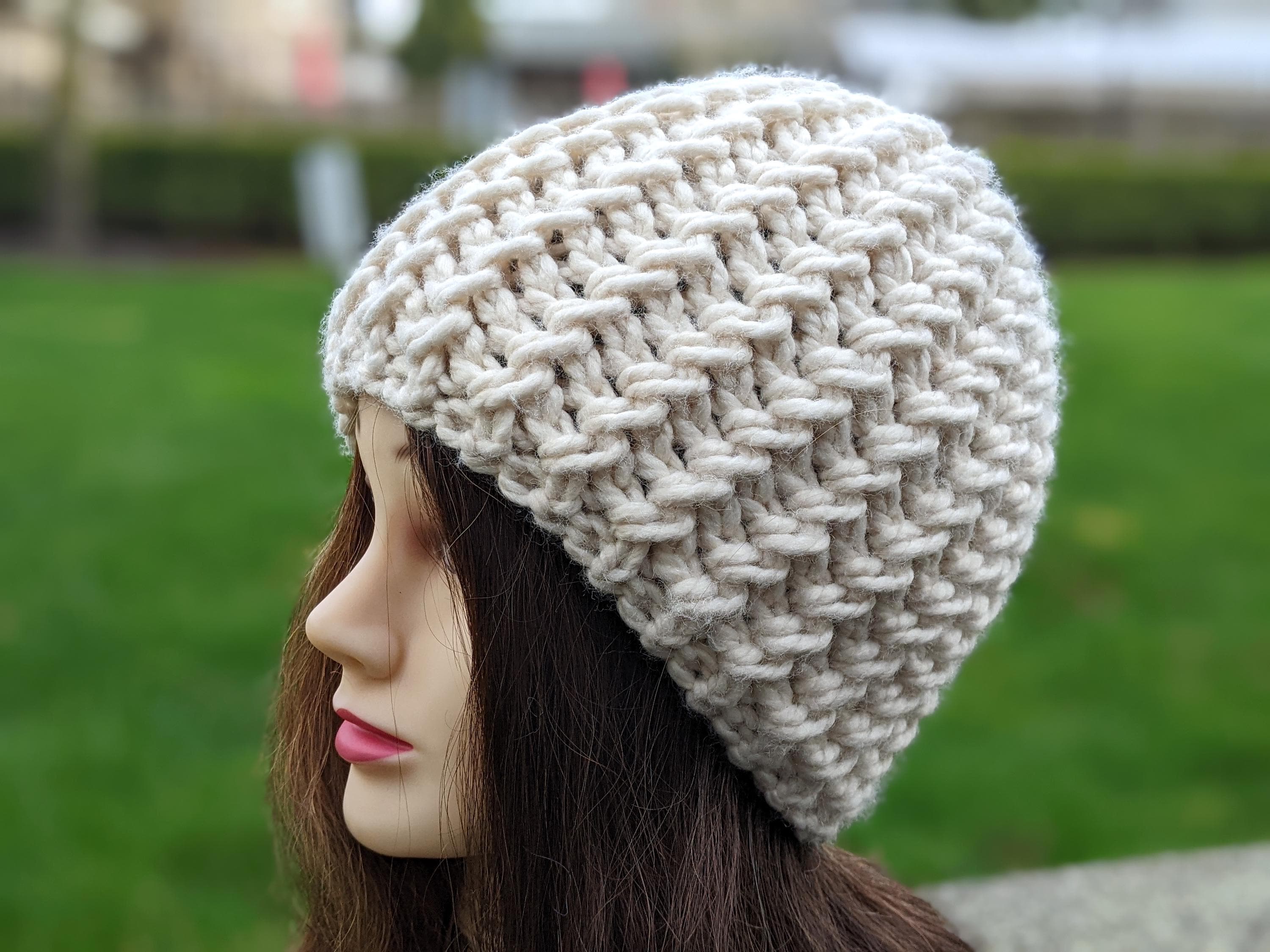 Flat Knit Super Bulky Hat Pattern - Etsy