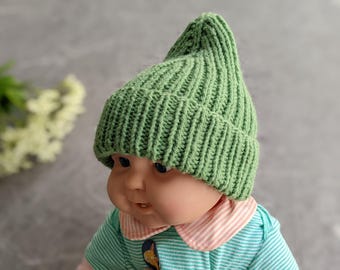 Knit Mountain Infant Baby Hat Pattern