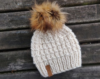 Vortex Bulky Knit Hat Pattern: Winter Beanie (PDF Pattern)