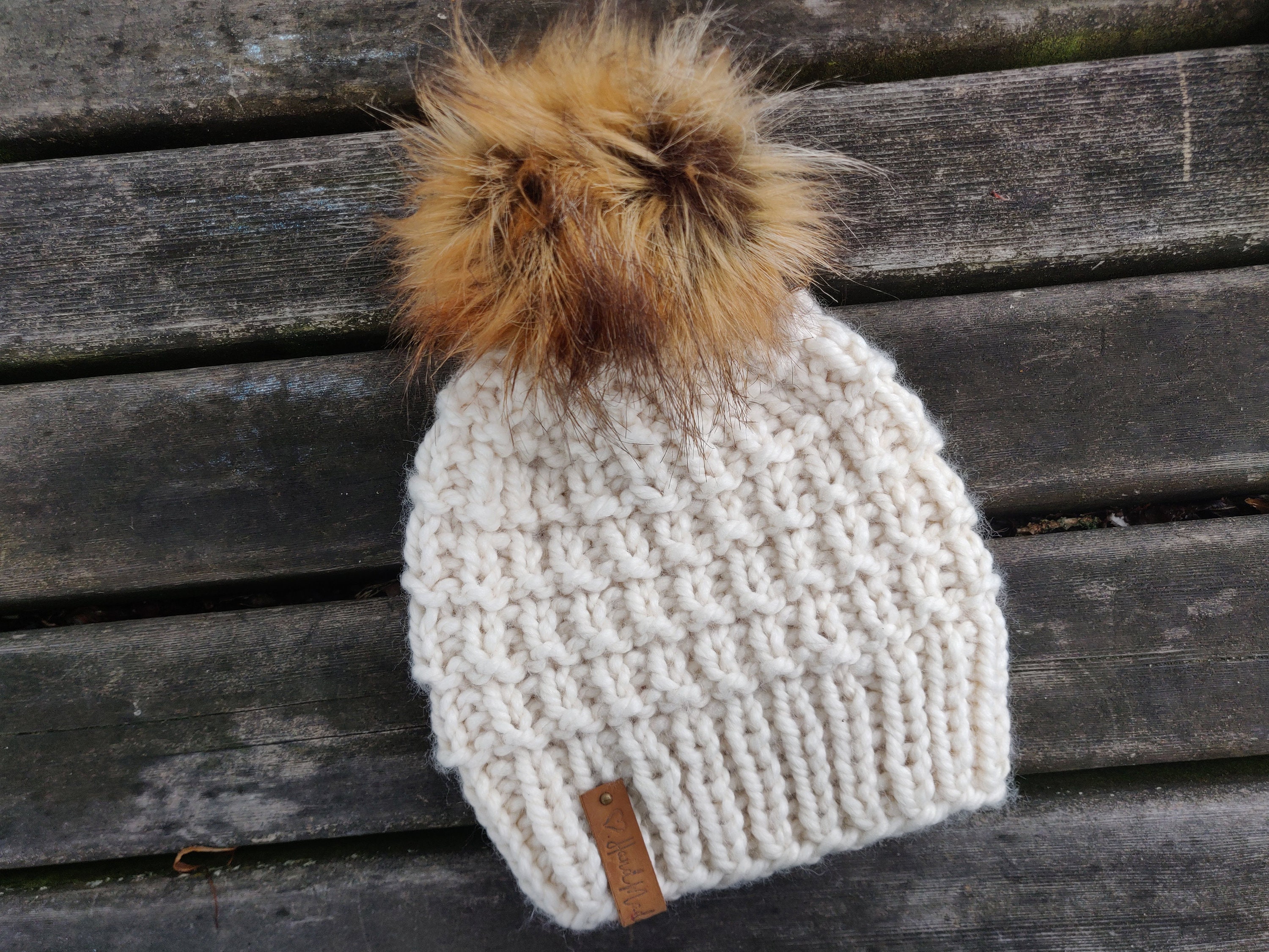 free knit hat pattern bulky yarn