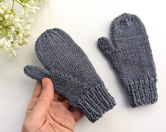 Knit Toddler Winter Mittens Pattern