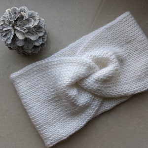 SUPPORT UKRAINE Knitting Pattern Top Knot Twisted Headband Pattern Headband Knitting Pattern Knitted Ear Warmer Pattern image 1