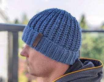 Crochet Nomad Beanie Pattern for Men