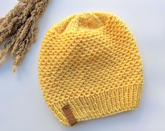 Basket-Style Knit Hat Pattern