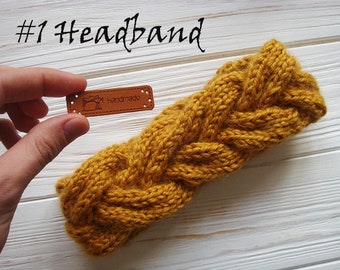 Knitting Pattern || Bulky Braided Headband Pattern || Headband Knitting Pattern || Knitted Ear Warmer Pattern