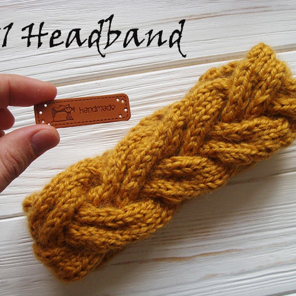 Knitting Pattern || Bulky Braided Headband Pattern || Headband Knitting Pattern || Knitted Ear Warmer Pattern