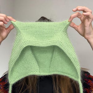 Gebreid mutspatroon in Kitty-stijl