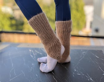 Knit Stirrup Leg Warmers Pattern (PDF Pattern)