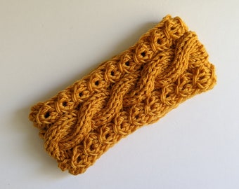 Chunky Mock Cable Knit Headband Pattern (PDF Pattern)