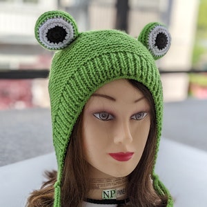 帽子 Two Frogs Knit Frog Beanie - Horned Frog Knit Frog Beanie - Bullfrog – Two Frogs