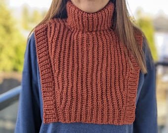 Crochet Warm Turtleneck Dickey Pattern