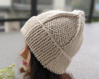 Knit Wool Ease Thick & Quick Hat Pattern
