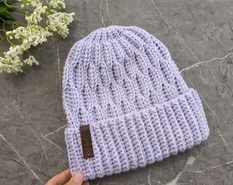Crochet Ripple Hat Pattern for Women