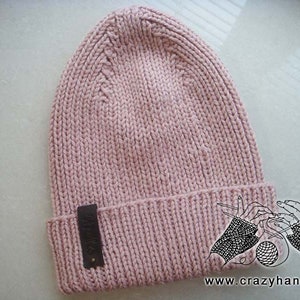 Knitting Pattern || Queen Ribbed Knit Hat Pattern || Knitted Hat Pattern || Winter Knit Hat || Ribbed Knit Hat