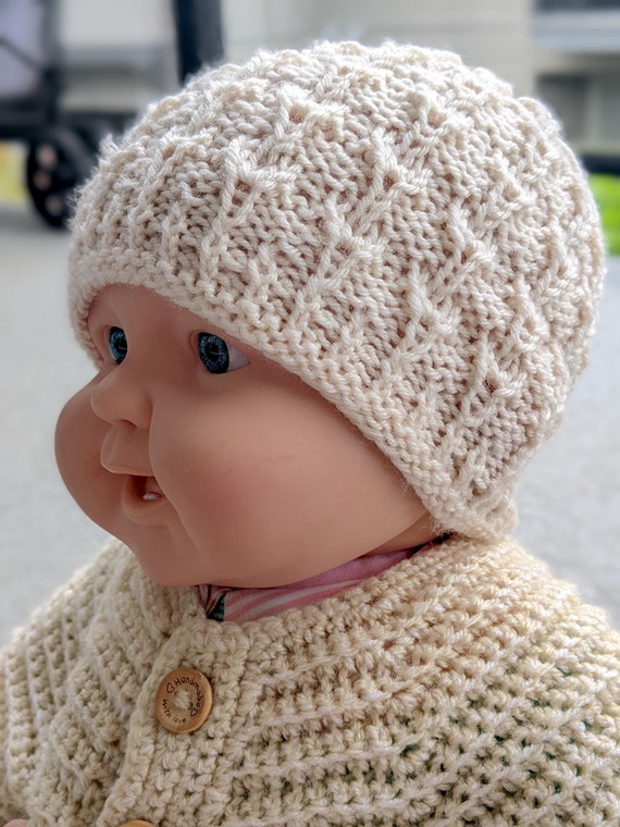 Patron Gorro Gorro Para BebÃ© Recien Nacido Dos Agujas Patrón De
