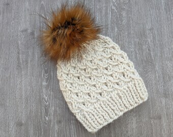 Klassisches Strickmuster für Mützen