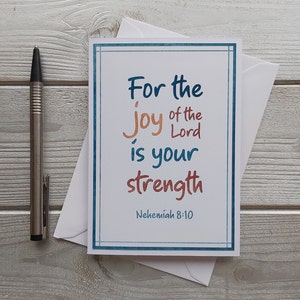 Pack of 6 Bible Verse Greeting Cards, Set of 6, Uplifting Christian A6 ...