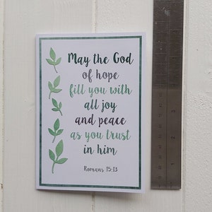 Pack of 6 Bible Verse Greeting Cards, Set of 6, Uplifting Christian A6 ...