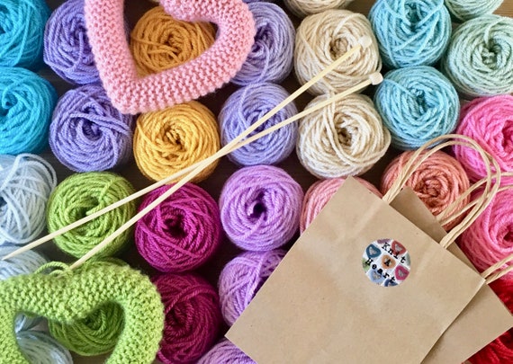 Knit a Heart kit, knit your own heart