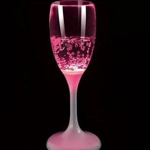 LED drinks flute/First Communion/Confirmation/Bridesmaids/Communion girl/ lCommunion boy/ Communion gift/blue/pink/Champagne flute