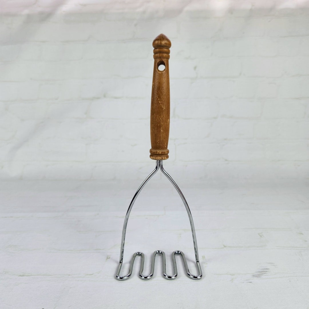 Vintage Potato Mashers With Wood Handle Etsy