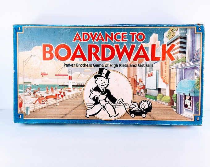 Advance to Boardwalk Game | Vintage Game| 1985 - Etsy