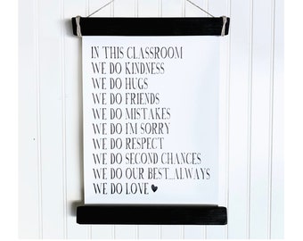In This Classroom, Classroom Rules, Classroom Motto, Sign for a Teacher, Back to school Sign, Classroom sign, Classroom Respect