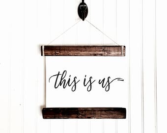 This is us, This is us tv show wall art, farmhouse wall art, ship lap, ship lap decor, farmhouse decor, wood and canvas print