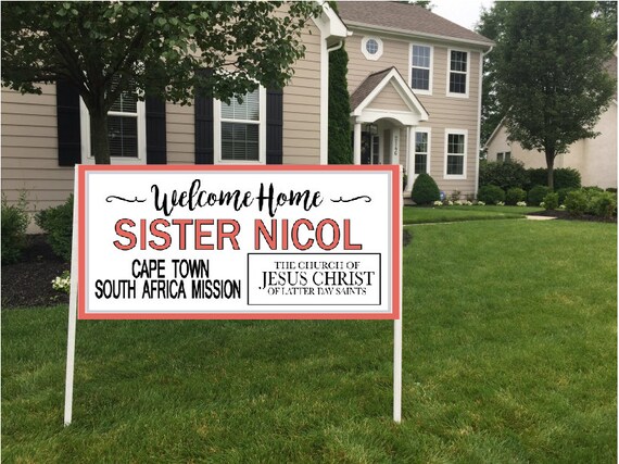 Missionary Welcome Home Banner 1 Lds Missionary Banner Etsy