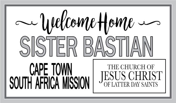 Missionary Welcome Home Banner 1 Lds Missionary Banner Etsy