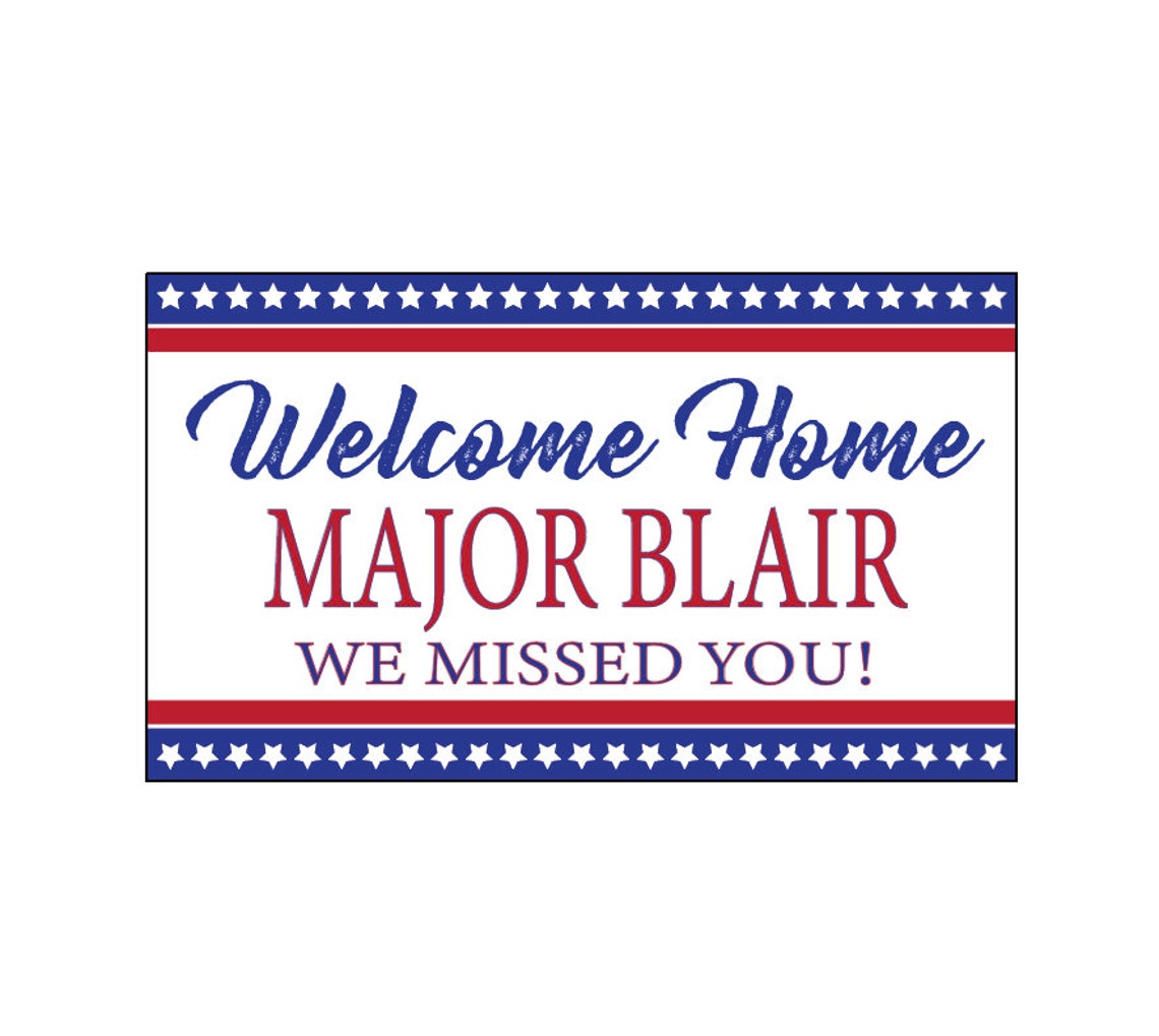 Military Welcome Home Sign Military Welcome Home Banner | Etsy