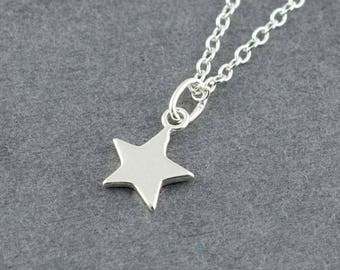 Celestial Jewelry, Star Charm Necklace