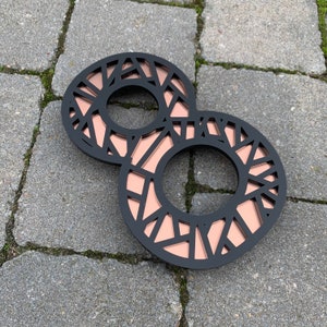 Laser Cut Large House Number Sign: Geometric Acrylic Door Plaque
