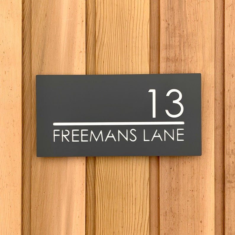 Illuminated Modern House Number Sign With Low Voltage LED 30 X Etsy Illuminated Modern House Number Sign With Low Voltage LED 30 X Etsy